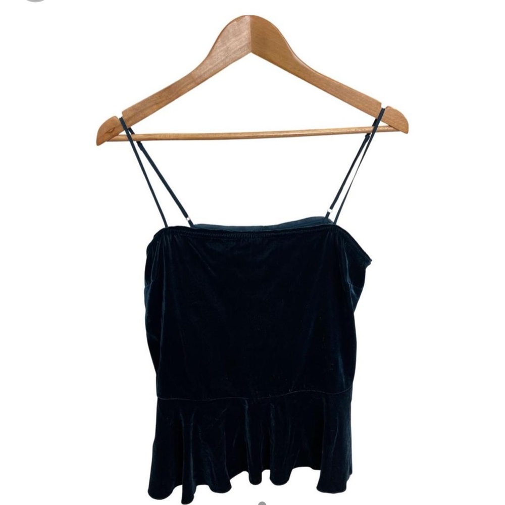 Free people velvet hunter green top💚
